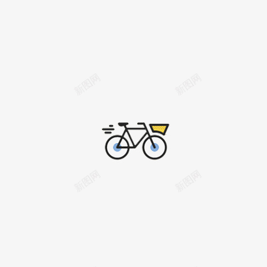 小清新简约可爱自行车psd免抠素材_88icon https://88icon.com 可爱 小清新 简约 自行车