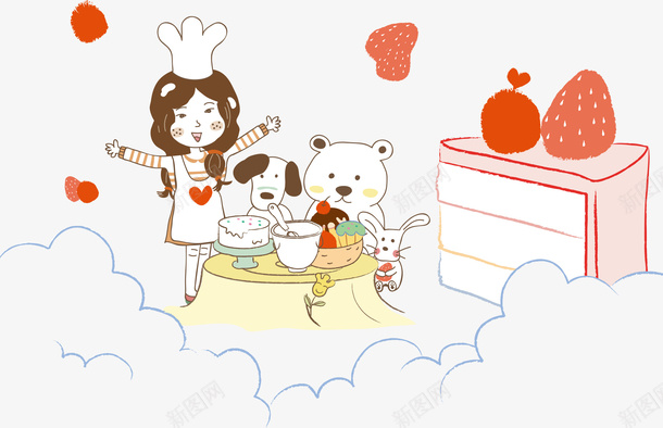 卡通女孩与小狗狗矢量图eps免抠素材_88icon https://88icon.com 人物插画 儿童插画 动物 卡通人物 卡通插画 女孩 小狗狗 矢量人物 矢量图
