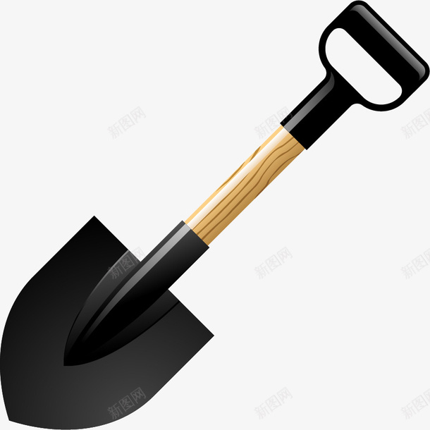 手绘铁锨矢量图ai免抠素材_88icon https://88icon.com 土铲 工具 手绘 矢量图 铁锨