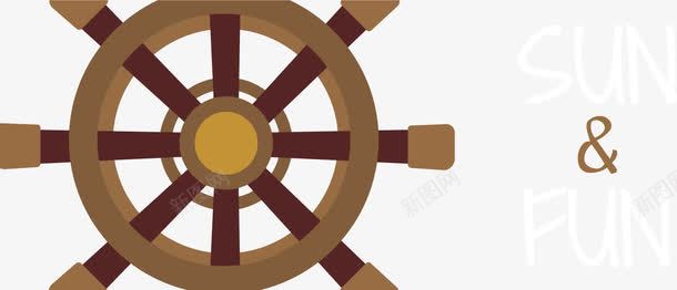 夏天与轮盘png免抠素材_88icon https://88icon.com 扁平 漂亮 高清