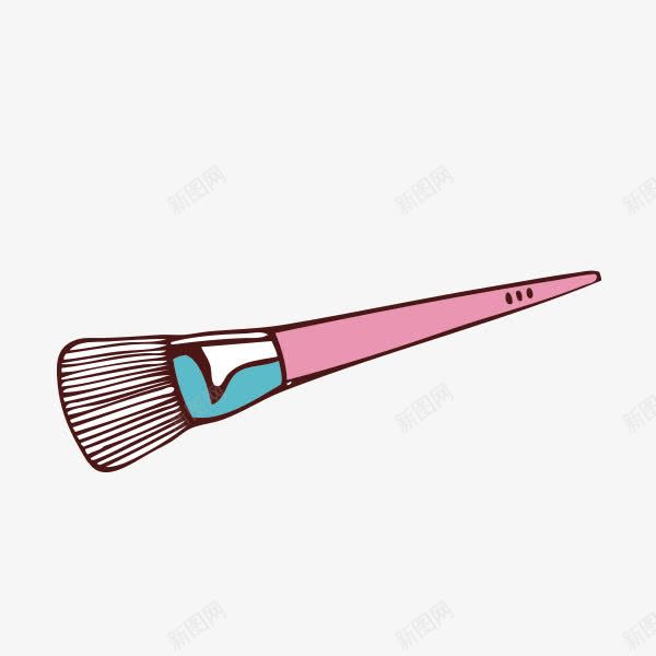 化妆刷png免抠素材_88icon https://88icon.com 刷子 粉底刷 粉色