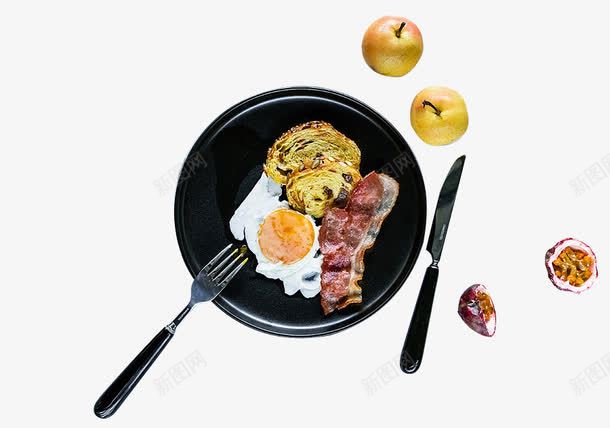 培根吐司煎蛋png免抠素材_88icon https://88icon.com 吐司 培根 煎蛋 苹果