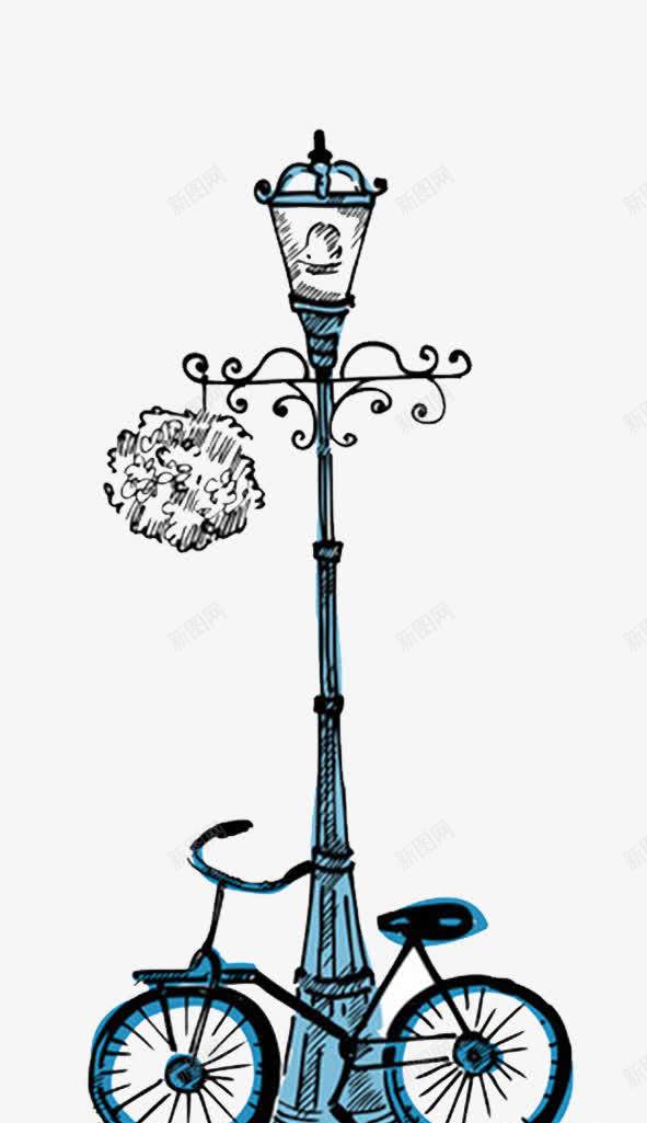 手绘路灯png免抠素材_88icon https://88icon.com 璺 鍞 鎵嬬粯