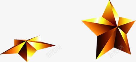 手绘金色星星圣诞png免抠素材_88icon https://88icon.com 图片 圣诞 星星 金色