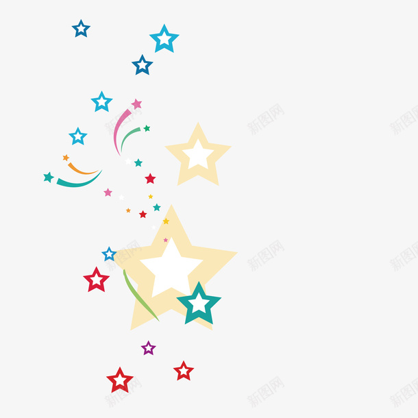 彩色五角星手绘图png免抠素材_88icon https://88icon.com 五角星图案 卡通 手绘 星星 简图 美丽的 装饰