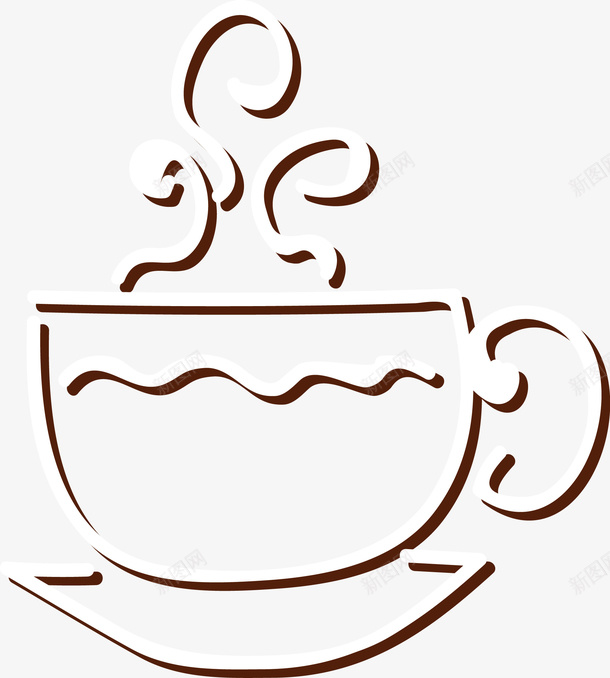 感的简笔画咖啡矢量图eps免抠素材_88icon https://88icon.com 便携 咖啡 咖啡杯 咖啡简笔画 外带杯 热气 简笔画 矢量图