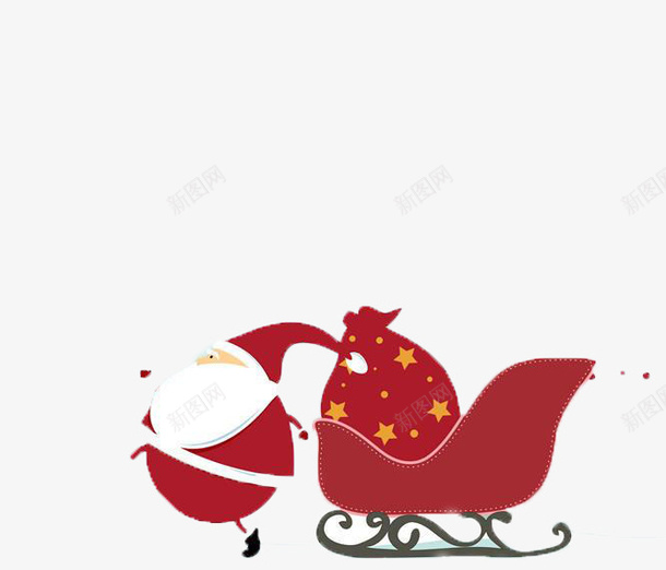 圣诞爷爷的雪橇png免抠素材_88icon https://88icon.com 圣诞爷爷 圣诞礼物 圣诞素材 圣诞节 雪橇