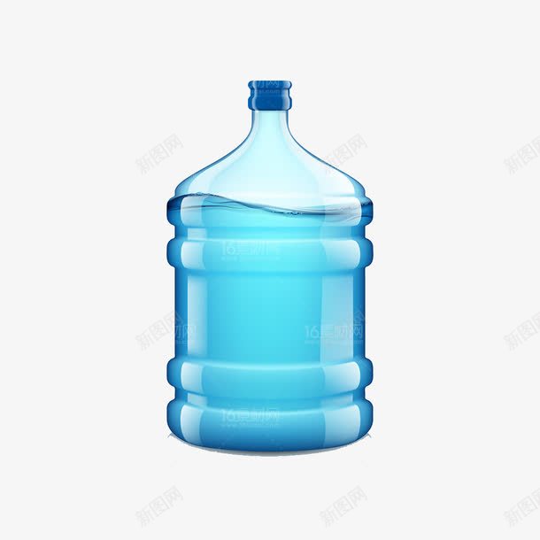 纯净水水桶png免抠素材_88icon https://88icon.com 高清纯净水水桶