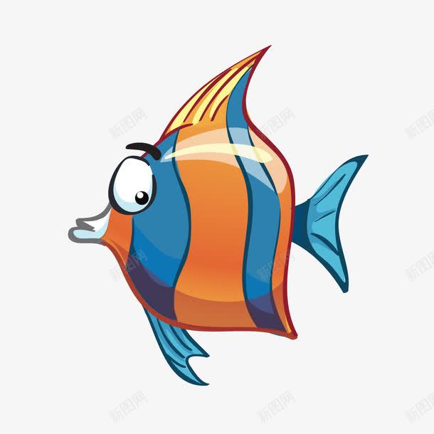卡通深海花斑鱼png免抠素材_88icon https://88icon.com 卡通 深海 深海动物 花斑鱼