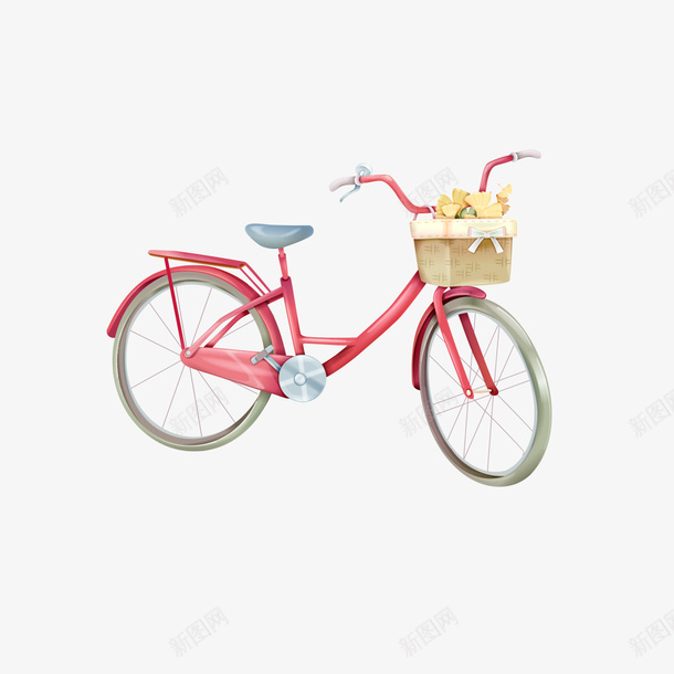 卡通红色小自行车png免抠素材_88icon https://88icon.com 卡通 卡通红色 卡通红色小自行车 红色 红色卡通 自行车 自行车卡通