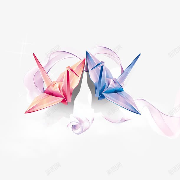 纸鹤png免抠素材_88icon https://88icon.com 千纸鹤 彩色手绘纸鹤 纸鹤