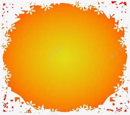 橙色背景图png免抠素材_88icon https://88icon.com 散点 橙色 背景图 花边