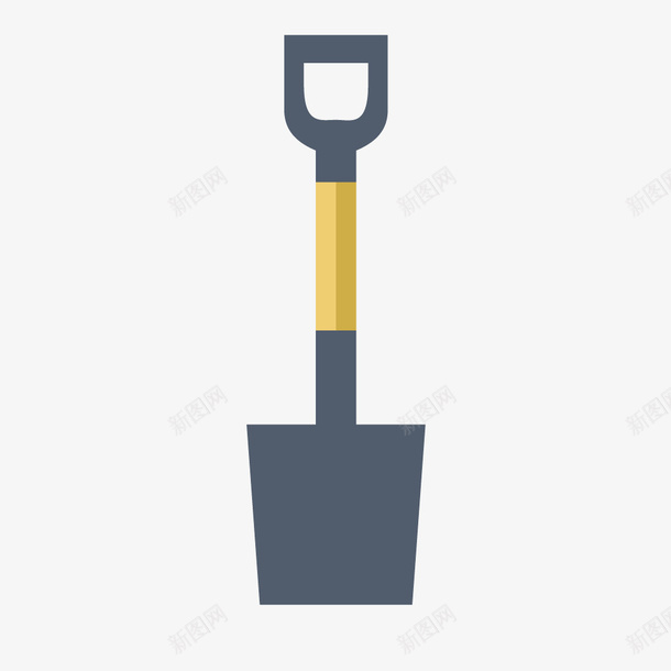 卡通铲子矢量图ai免抠素材_88icon https://88icon.com 土铲 矢量图 蓝色 铁锨 铲子 锄地