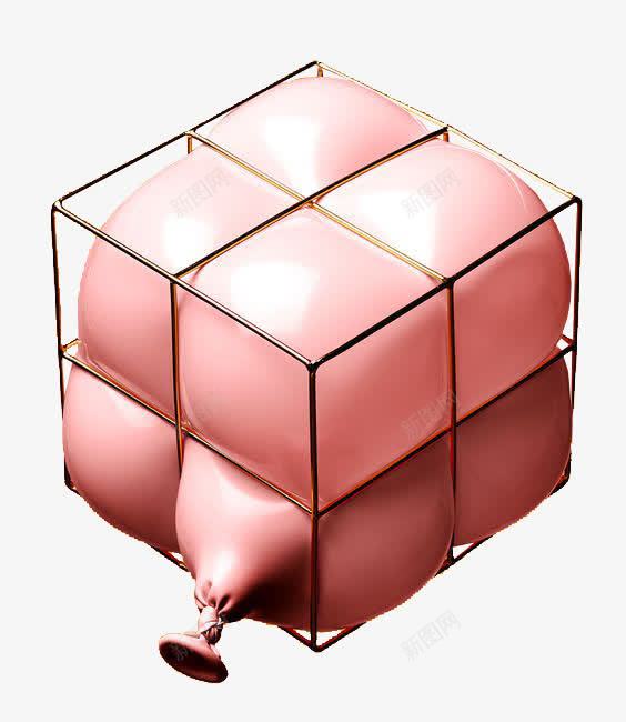 气球笼子png免抠素材_88icon https://88icon.com 困住 放弃 笼子 粉色 铁架