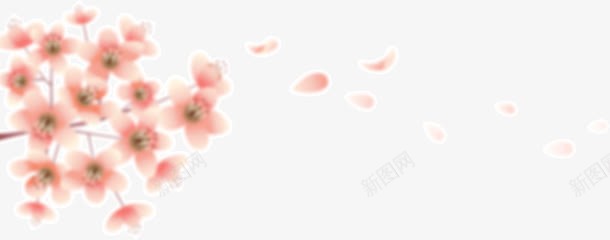 飘落花朵png免抠素材_88icon https://88icon.com 花朵 飘落