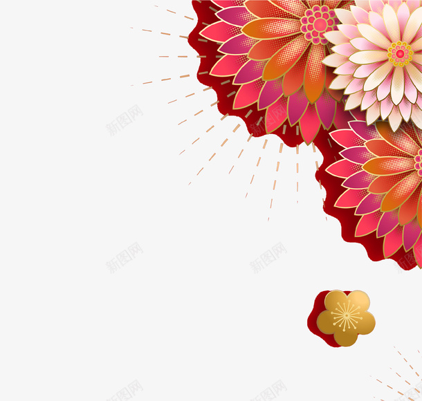 简约新式3D立体花png免抠素材_88icon https://88icon.com 3D 3D微立体 创意设计 时尚 时尚背景 立体花 简约 花朵