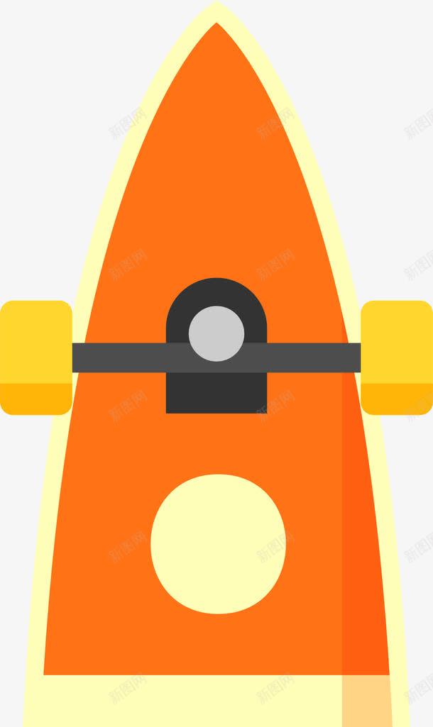 橙色简约扁平滑板png免抠素材_88icon https://88icon.com 6月21日 世界滑板日 创意滑板 嘻哈风 扁平滑板 橙色滑板 流行 街头