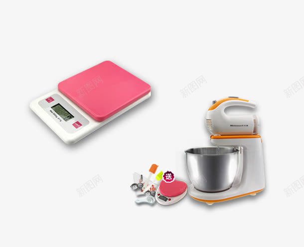 方形电子秤png免抠素材_88icon https://88icon.com 产品实物 打蛋器 电子秤