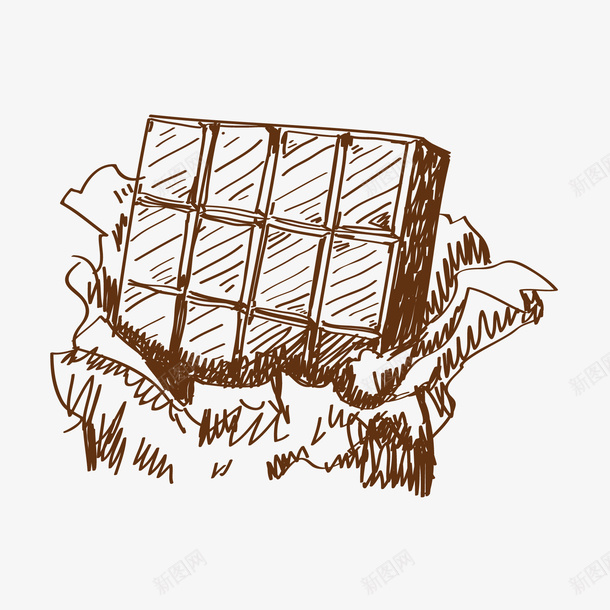 面包点心素描矢量图ai免抠素材_88icon https://88icon.com 平面设计 点心 素描 面包 矢量图