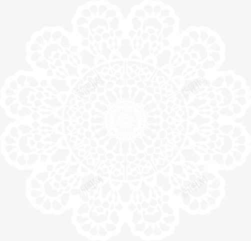 白色花朵形状花纹png免抠素材_88icon https://88icon.com 形状 白色 花朵 花纹