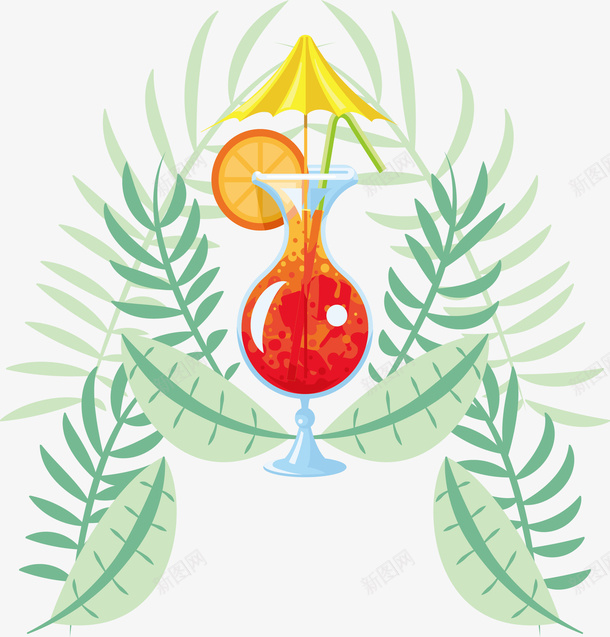 沙滩派对海报矢量图eps免抠素材_88icon https://88icon.com 沙滩派对 海边度假 热带植物 矢量png 鸡尾酒 鸡尾酒派对 矢量图