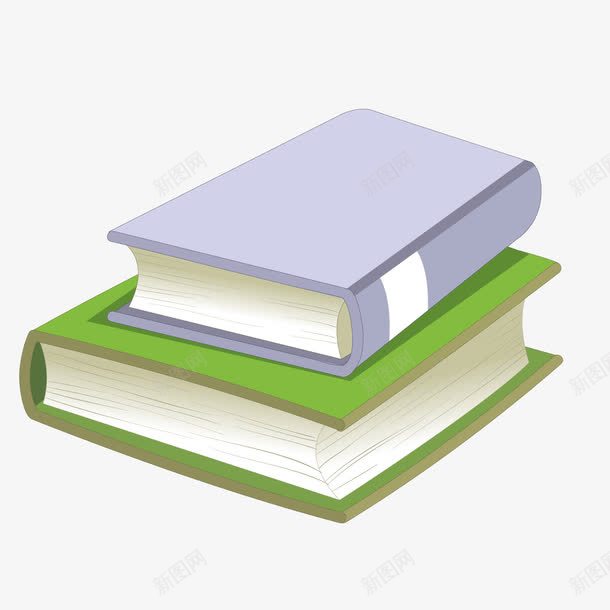 绿色质感图书卡通矢量图ai免抠素材_88icon https://88icon.com 卡通 图书 绿色 质感 矢量图