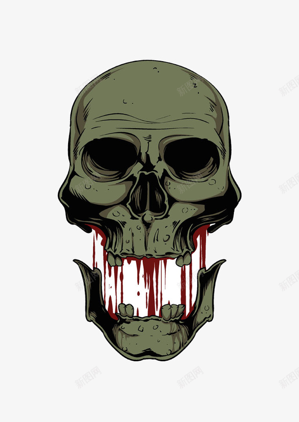 骷髅创意插画png免抠素材_88icon https://88icon.com 创意插画 插画 插画设计