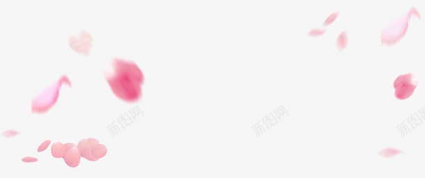 粉色花瓣展架png免抠素材_88icon https://88icon.com 粉色 花瓣 设计