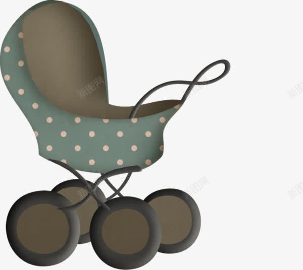 卡通婴儿推车png免抠素材_88icon https://88icon.com 3D推车 BB推车 婴儿推车 推车 推车png