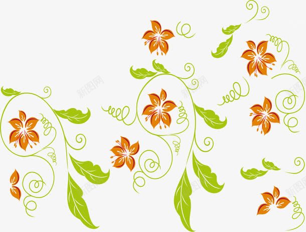 可爱花纹印染png免抠素材_88icon https://88icon.com 印染图案 印染素材 可爱花纹 矢量印染素材 花纹