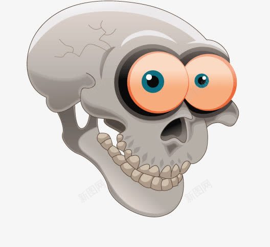 卡通骨头png免抠素材_88icon https://88icon.com 卡通骷髅头 手绘头骨 骨头