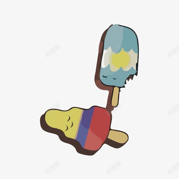 卡通手绘冰棍png免抠素材_88icon https://88icon.com 冰棍 卡通 手绘 雪糕