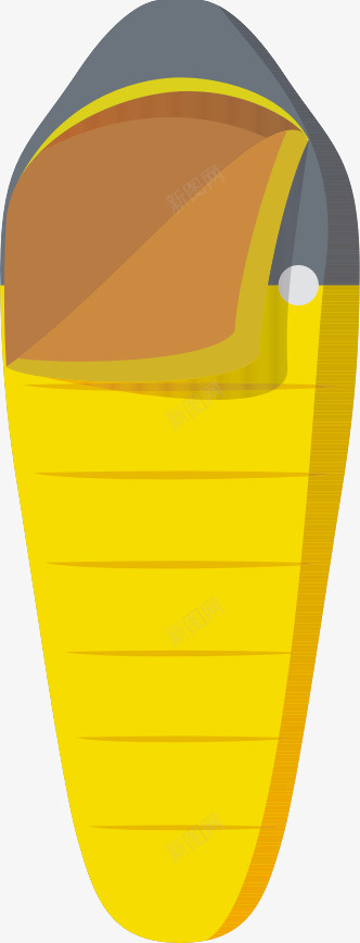 卡通睡袋矢量图eps免抠素材_88icon https://88icon.com 手绘 睡袋 黄色 矢量图
