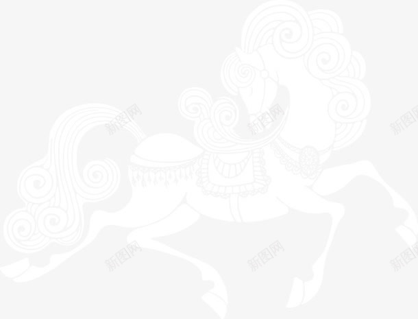 骏马主题圣诞png免抠素材_88icon https://88icon.com 主题 圣诞 素材 骏马