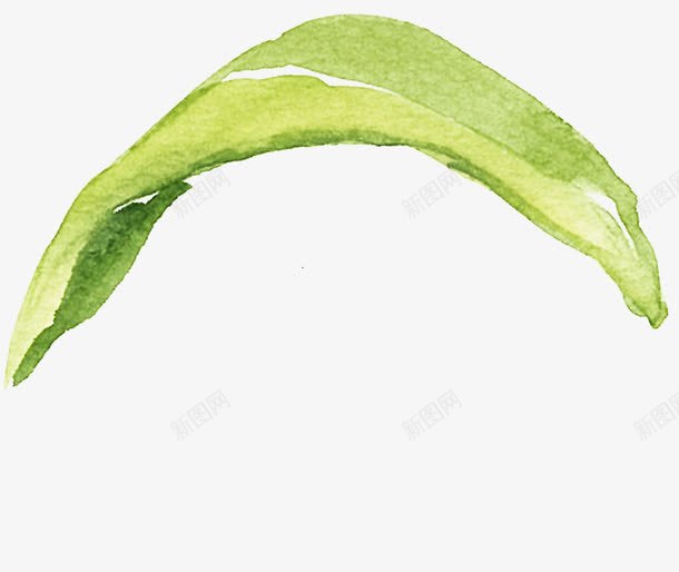 绿色水彩树叶水墨装饰png免抠素材_88icon https://88icon.com 树叶 水墨 水彩 绿色 装饰