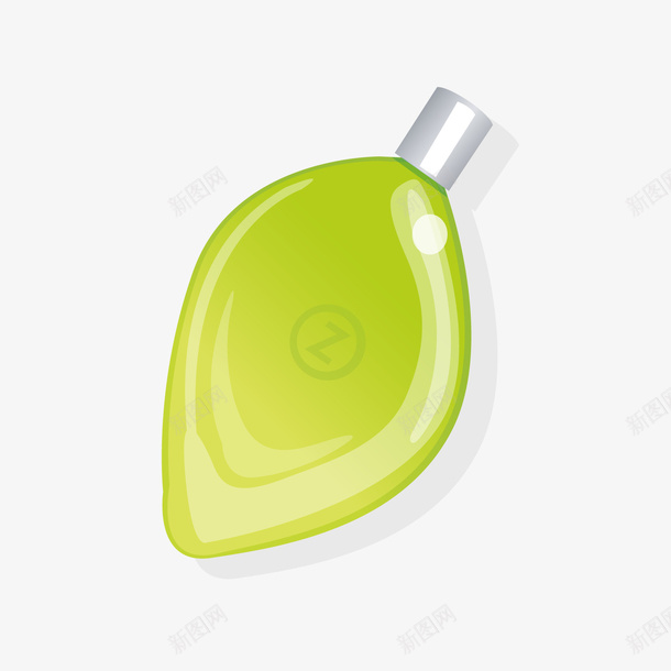 香水矢量图ai免抠素材_88icon https://88icon.com 化妆品 绿色 香水 矢量图