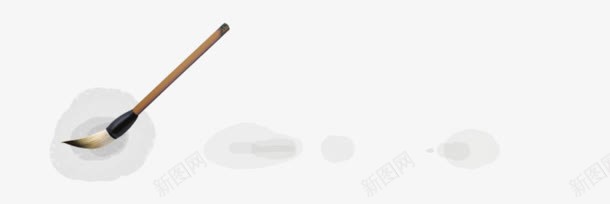 毛笔圆形水渍png免抠素材_88icon https://88icon.com 圆形 毛笔