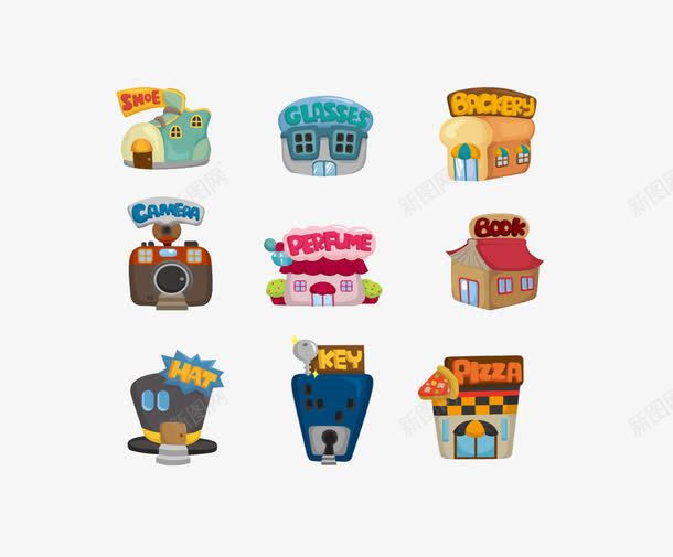蛋糕店png免抠素材_88icon https://88icon.com 卡通 蛋糕 蛋糕店