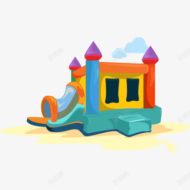 卡通玩具滑梯png免抠素材_88icon https://88icon.com PNG 卡通 滑梯 玩具