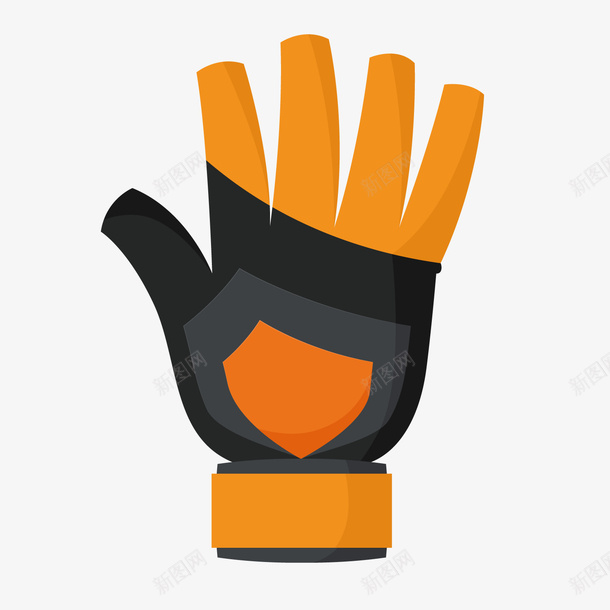 黑黄手套卡通插画矢量图ai免抠素材_88icon https://88icon.com 卡通插画 手套 设计 身体 运动 锻炼 黑黄色 矢量图