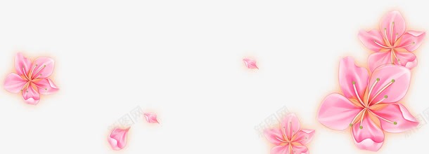 浅粉装饰手绘花朵png免抠素材_88icon https://88icon.com 手绘 浅粉 花朵 装饰