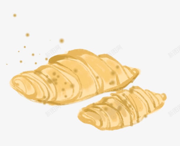 水彩牛角面包png免抠素材_88icon https://88icon.com 春游 水彩画 牛角面包 郊游 野餐 食品 食物