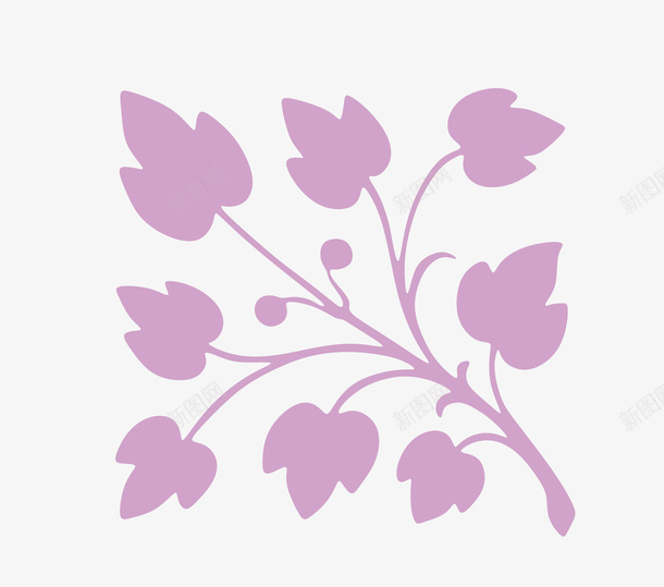 粉色简笔画树叶矢量图ai免抠素材_88icon https://88icon.com 手绘 树叶 简笔 粉色 矢量图