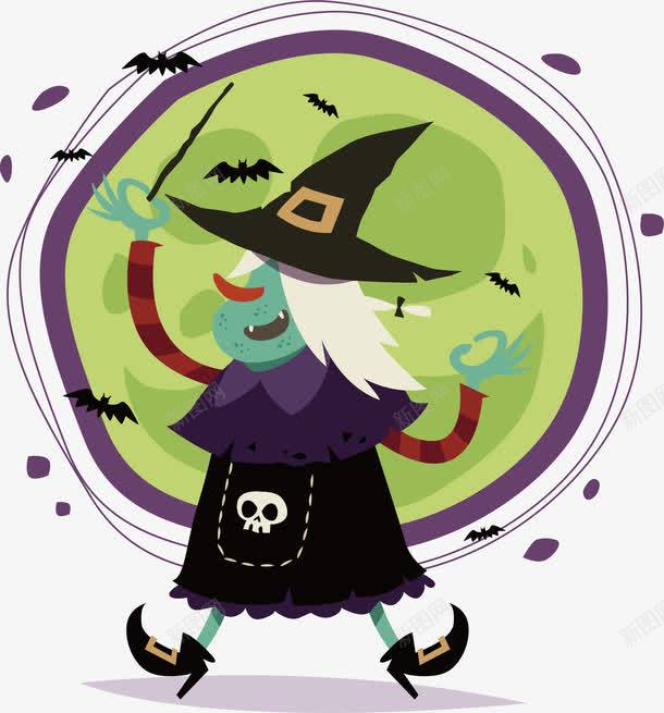 施展魔法的女巫png免抠素材_88icon https://88icon.com 万圣节女巫 女巫 施展魔法 矢量png 魔法 魔法女巫