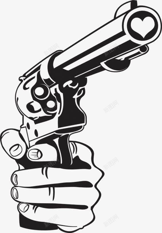 海报卡通手枪png免抠素材_88icon https://88icon.com 卡通 手枪 海报 设计