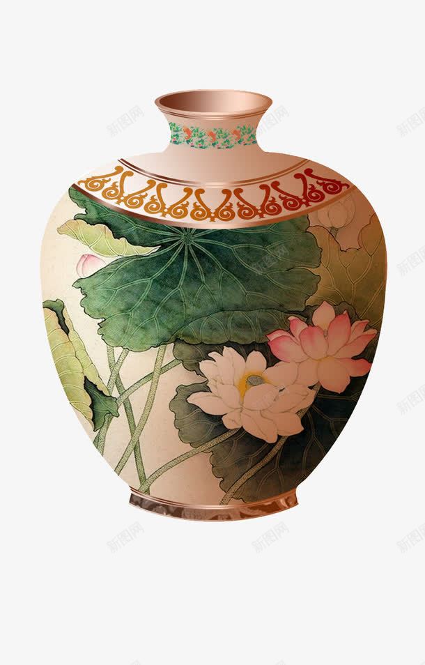 荷塘月色png免抠素材_88icon https://88icon.com 月色 花瓶 荷塘 装饰