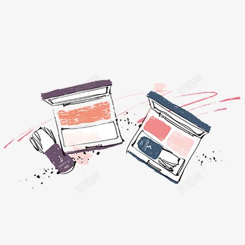 手绘化妆盒png免抠素材_88icon https://88icon.com 化妆 化妆品 化妆盒 手绘