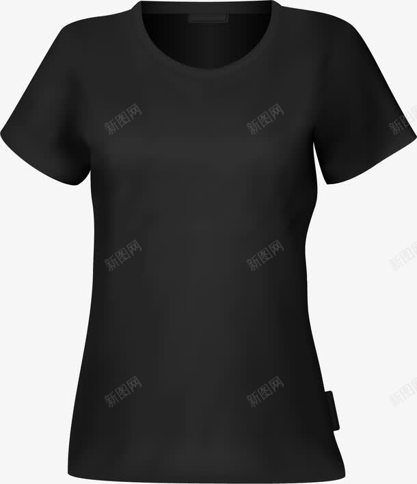 手绘黑色短袖png免抠素材_88icon https://88icon.com 女士 手绘 黑色短袖