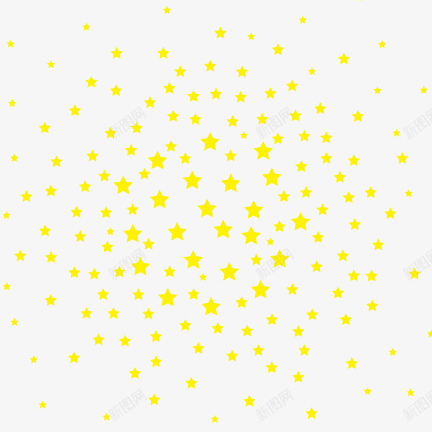 漫天星星矢量图ai免抠素材_88icon https://88icon.com 卡通 星星 黄色 矢量图