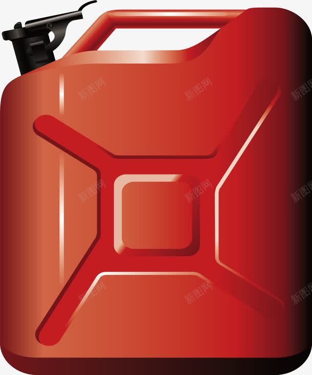 大大的油捅捅png免抠素材_88icon https://88icon.com 桶桶 油壶 红色